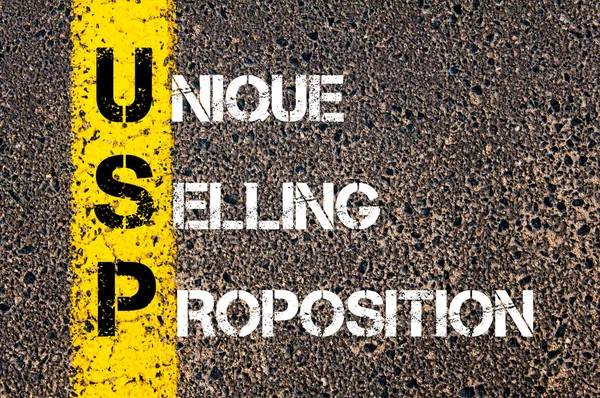 Business Acronym USP as Unique Selling Proposition — Stock Photo, Image
