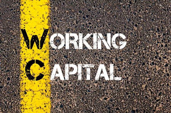 Business Acronimo WC come capitale circolante — Foto Stock