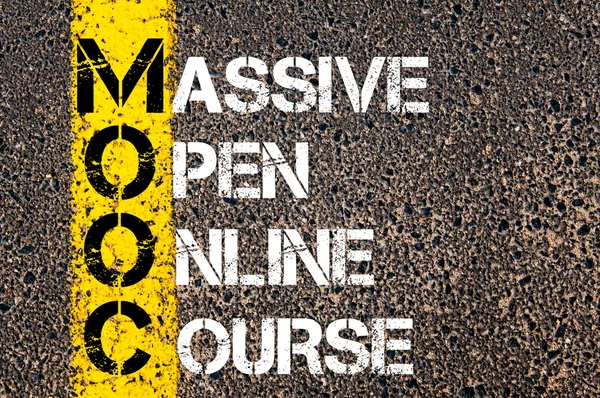 Mooc akronim biznes jako ogromny otwarty kurs Online — Zdjęcie stockowe