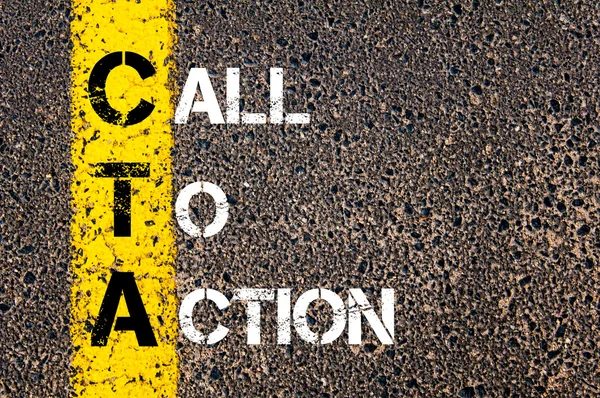 Acrônimo CTA como Call To Action — Fotografia de Stock