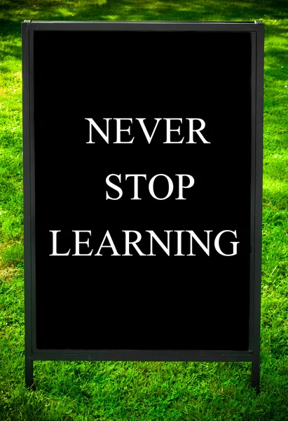 NEVER STOP LEARNING — Stock Photo, Image