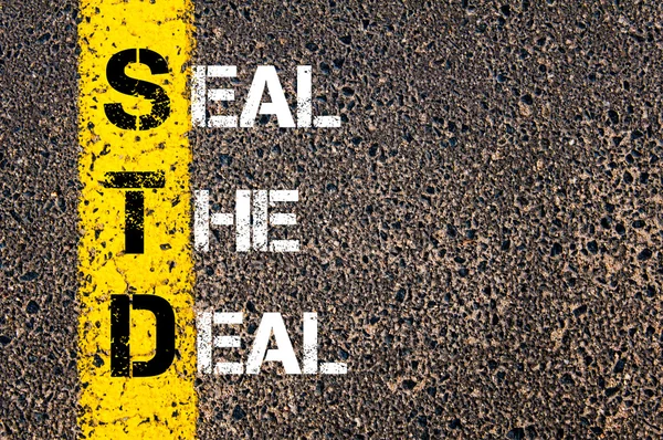 Бизнес-аббревиатура STD как SEAL THE DEAL — стоковое фото