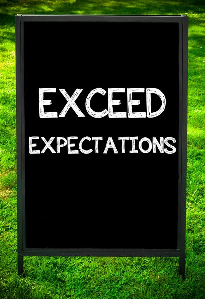 EXCEED EXPECTATIONS — Stock Photo, Image