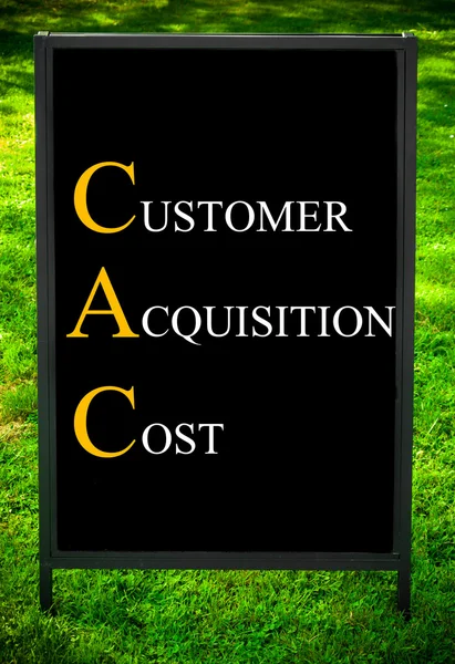 Zakelijke acroniem Cac als klant aanschafkosten — Stockfoto