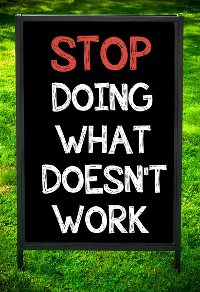 Berhenti melakukan apa yang tidak bekerja — Stok Foto