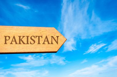 Hedef Pakistan işaret ahşap ok işareti