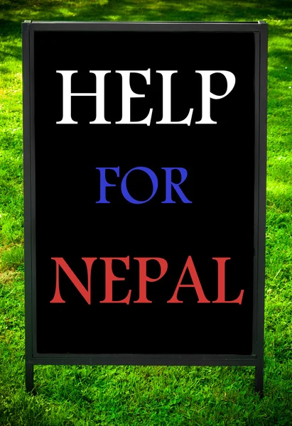 HELP FOR NEPAL — Stock Photo, Image