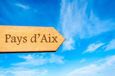 Hedef işaret ahşap ok işareti Pays d'Aix, Fransa