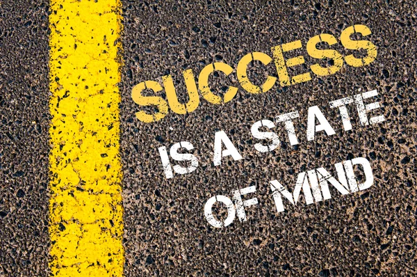 SUCCESS IS A STATE OF MIND  motivational quote. — Stock Photo, Image