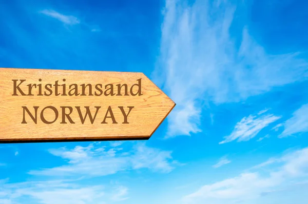 Место назначения KRISTIANSAND, NORWAY — стоковое фото