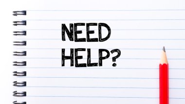 Yardımcı defter sayfa üzerinde yazılı metne ihtiyacınız