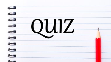 Not defteri sayfa üzerinde yazılı metin quiz