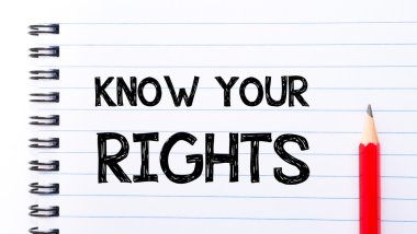 Your hakları defter sayfa üzerinde yazılı metin biliyorum