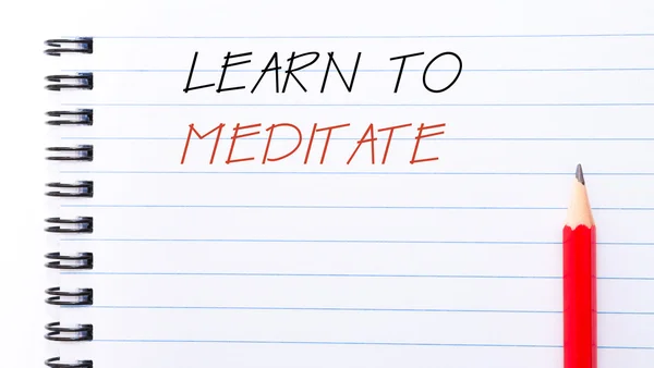 Learn to Meditate — Stock Photo, Image