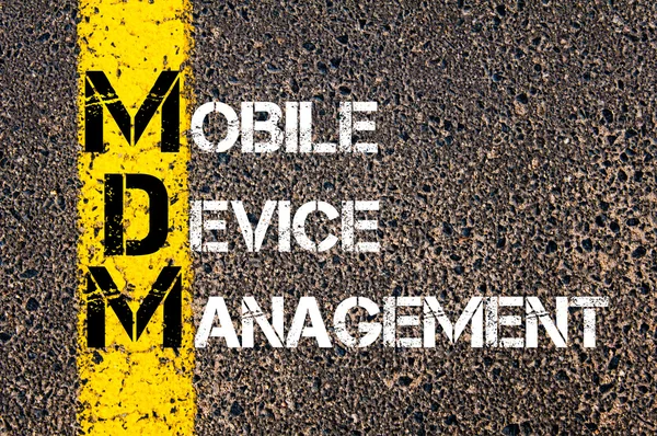 Business akronym Mdm som Mobile Device Management — Stockfoto