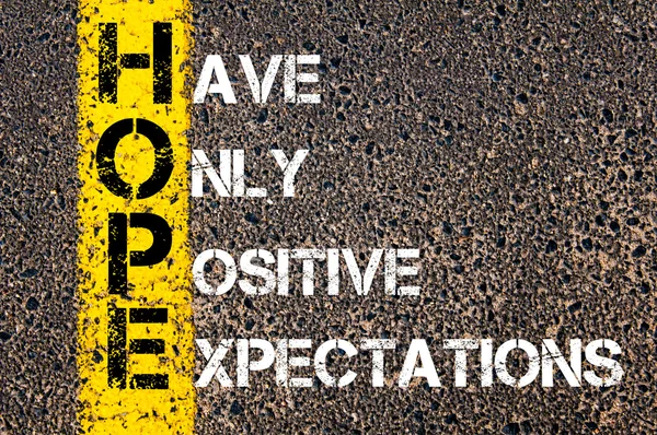 Business Acronym HOPE — Stock Photo, Image
