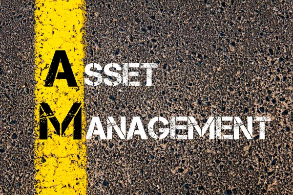 Akronim biznes jestem jako Asset Management — Zdjęcie stockowe