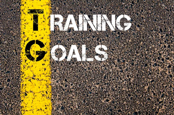 Acrónimo de empresa TG as TRAINING GOALS — Foto de Stock