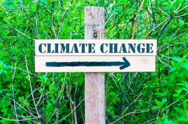 İklim değişikliği yön işareti