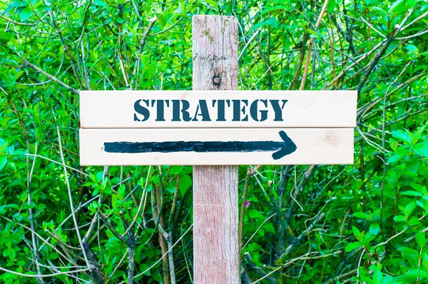 Strategie directionele teken — Stockfoto