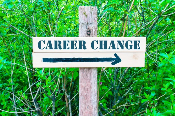 CAREER CHANGE Directional sign — Stock Photo, Image