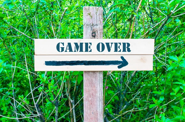 GAME OVER Directional sign — Stock Photo, Image