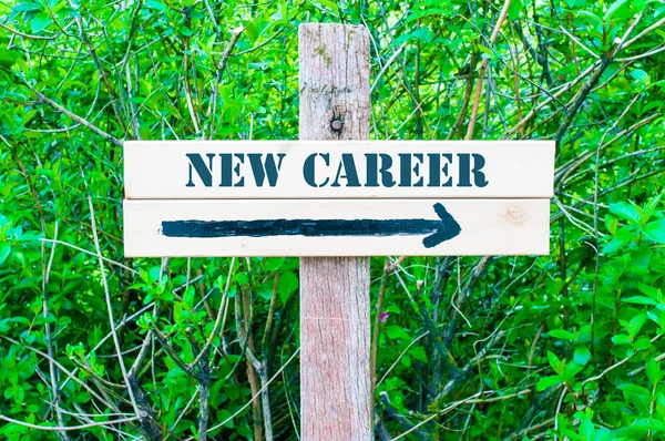 NEW CAREER Directional sign — Stock Photo, Image