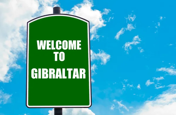 Gibraltar hoş geldiniz — Stok fotoğraf