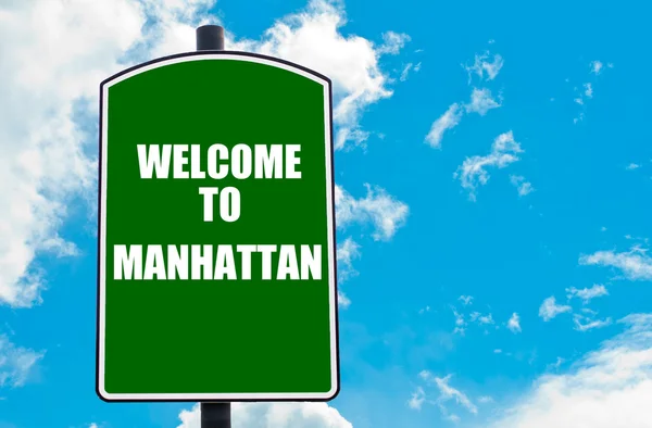 Välkommen till Manhattan — Stockfoto