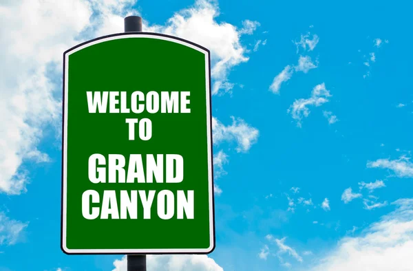 Bienvenido a GRAND CANYON — Foto de Stock