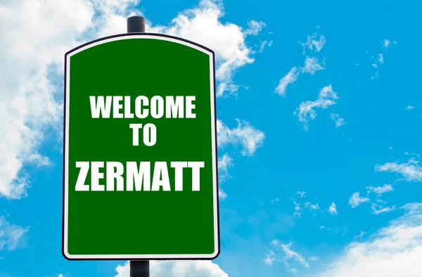 Welcome to ZERMATT — Stock Photo, Image