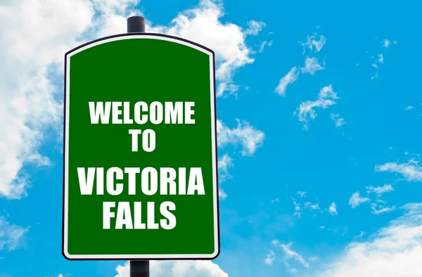 Καλώς ήλθατε στο Victoria Falls — Φωτογραφία Αρχείου