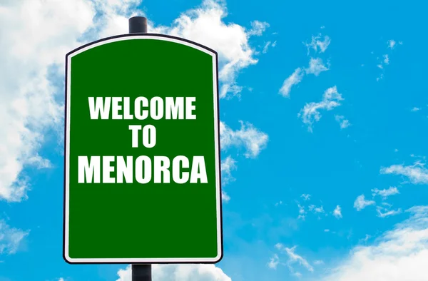 Witamy w Menorca — Zdjęcie stockowe