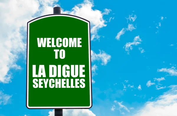 Welcome to LA DIGUE, SEYCHELLES — Stock Photo, Image