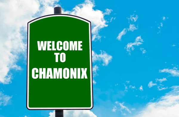 Vítejte v Chamonix — Stock fotografie