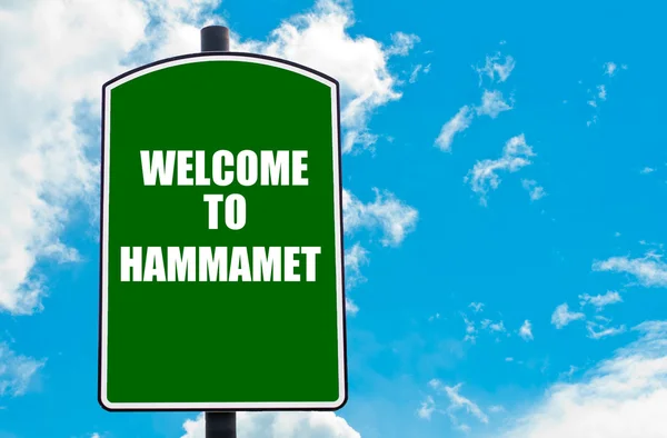 Välkommen till Hammamet — Stockfoto