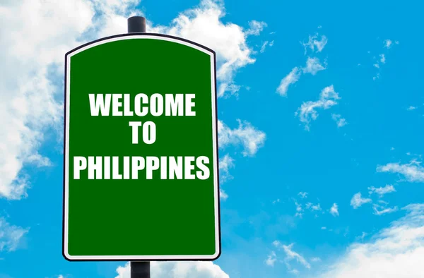 Добро пожаловать в PHILIPPINES — стоковое фото