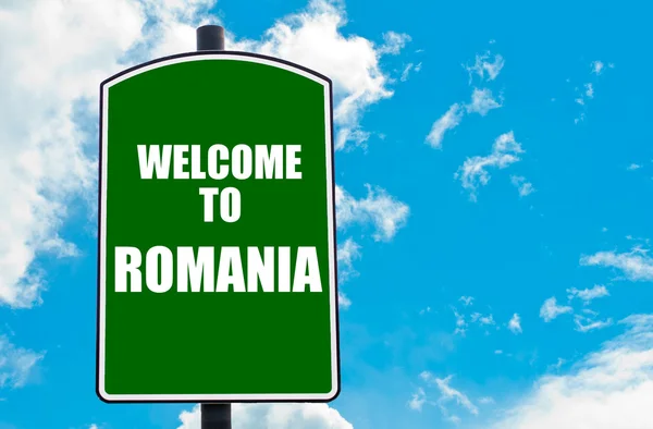 Bem-vindo à Roménia — Fotografia de Stock