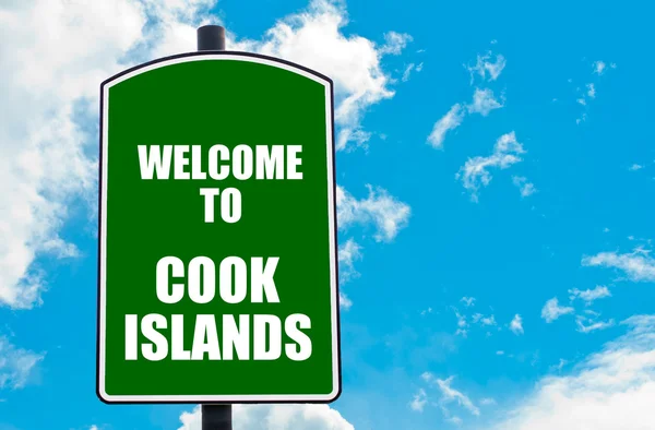 クック諸島へようこそ — ストック写真