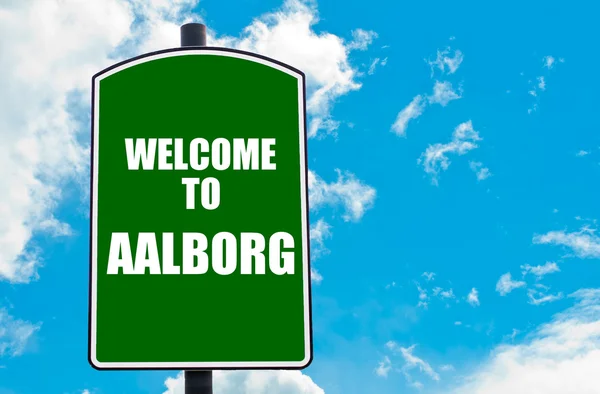 Välkommen till Aalborg — Stockfoto