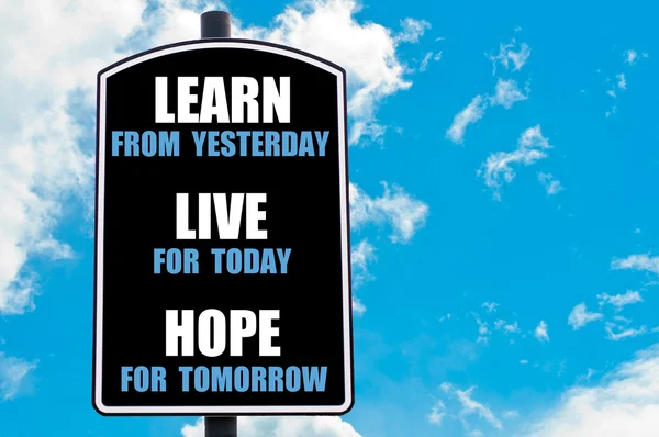 LEARN, LIVE, HOPE — Stock Photo, Image