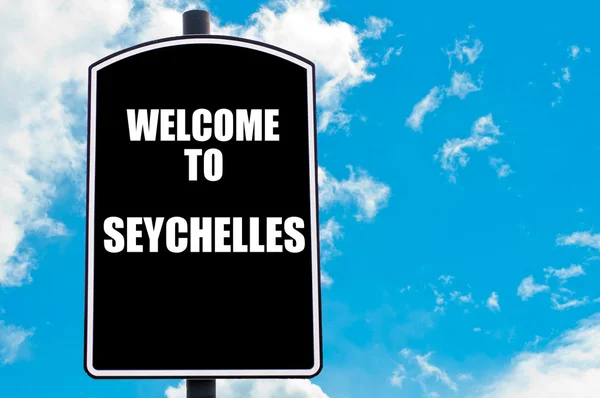Willkommen auf den Seychellen — Stockfoto