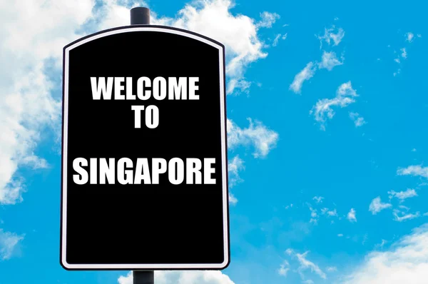 Willkommen bei singapore — Stockfoto