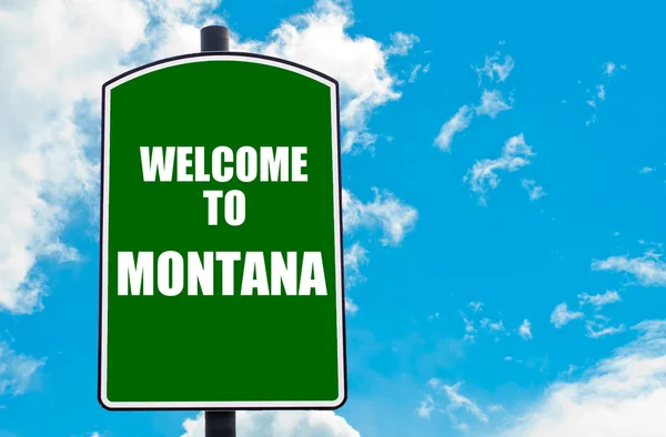Vítejte v Montaně — Stock fotografie