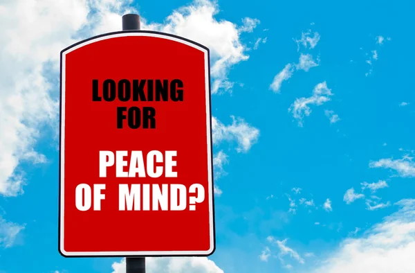 Ψάχνετε για την ειρήνη του μυαλού? — Φωτογραφία Αρχείου
