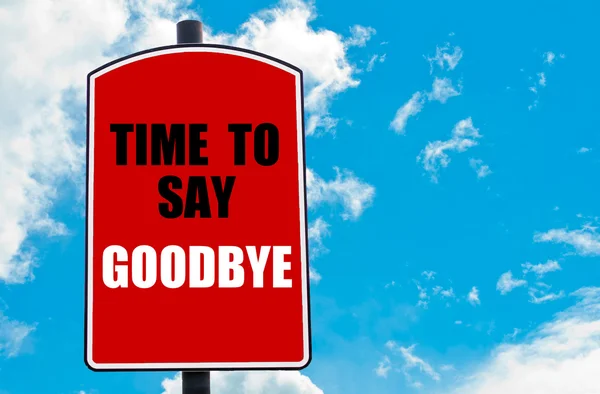 Time To Say Goodbye — Stock Photo, Image