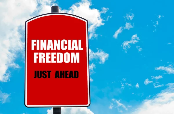 Financial Freedom Just Ahead — Stock Photo, Image