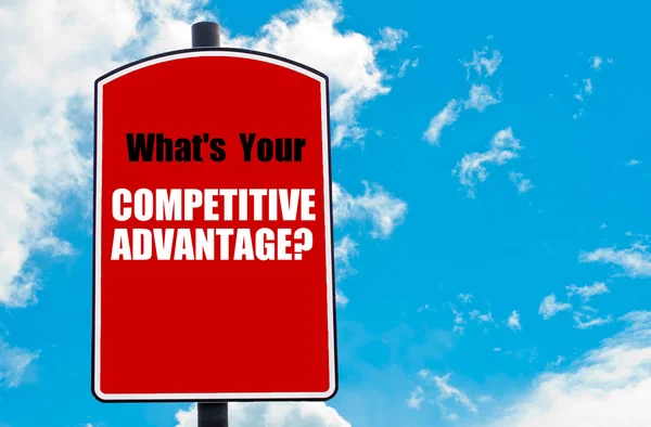 ¿Cuál es su ventaja competitiva? ? — Foto de Stock
