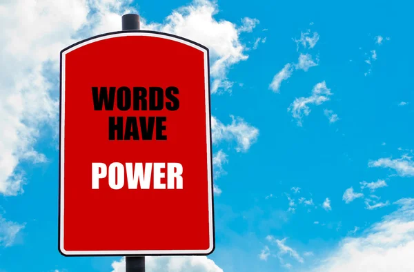 Las palabras tienen poder — Foto de Stock