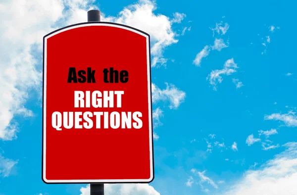 Ask The Right Questions — Stock Photo, Image